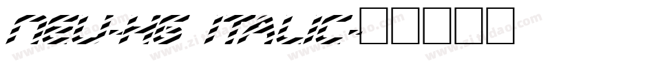 NEU-H6 Italic字体转换